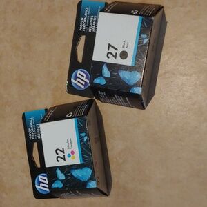 HP 22 Tricolor Ink and HP 27 Black Ink Set * HP Ink Bundle